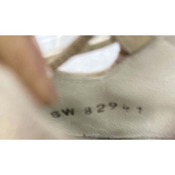 STUART WEITZMAN Excite Gold Suede Pumps Ulta Hi Stiletto Heels Leather Sz 7.5 M - Picture 14 of 15